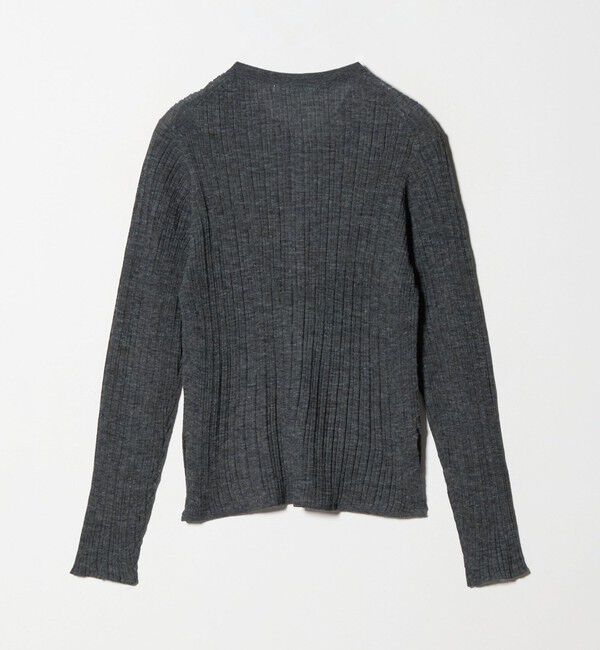 BEAUTY&YOUTH UNITED ARROWS「アルパカブレンド ランダムリブ ヘンリーネックプルオーバー」|ニット・セーター|