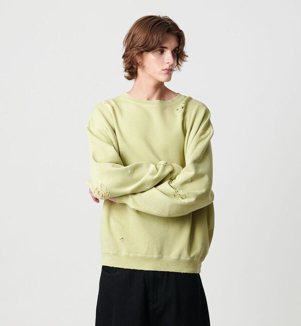 MONKEY TIME「フレンチテリー ディストレスト クルーネック」|Tシャツ・カットソー|