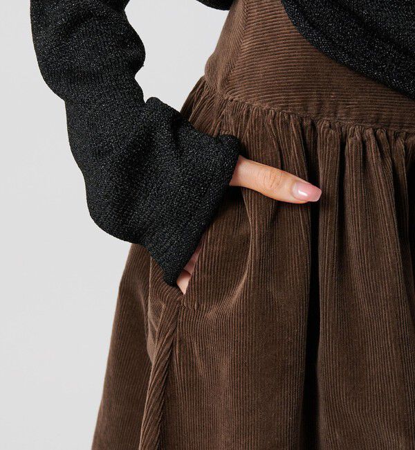 ATTISESSION「＜ATTISESSION＞コーデュロイ ロング スカート」|スカート|