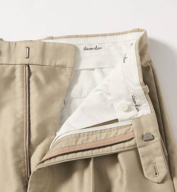 STEVEN ALAN「＜Steven Alan＞ カベ モールスキン インツープリーツ ドレス トラウザーズ」|チノ|