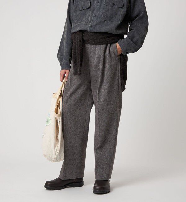 STEVEN ALAN「＜Steven Alan＞ クッキークロス インツープリーツ ドレス トラウザーズ」|スラックス|