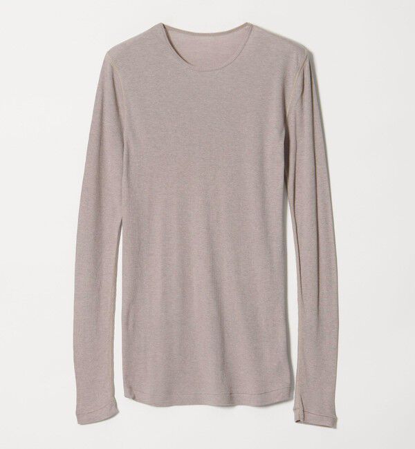 STEVEN ALAN「＜Steven Alan＞コットン シルク リブ クルーネック カットソー」|Tシャツ・カットソー|