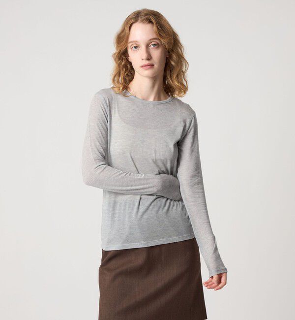 STEVEN ALAN「＜Steven Alan＞クルーネック カットソー」|Tシャツ・カットソー|MD.GRAY