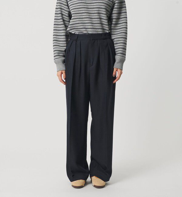 BEAUTY&YOUTH UNITED ARROWS「【WEB限定】ポリエステル タックワイドパンツ ウォッシャブル」|その他|