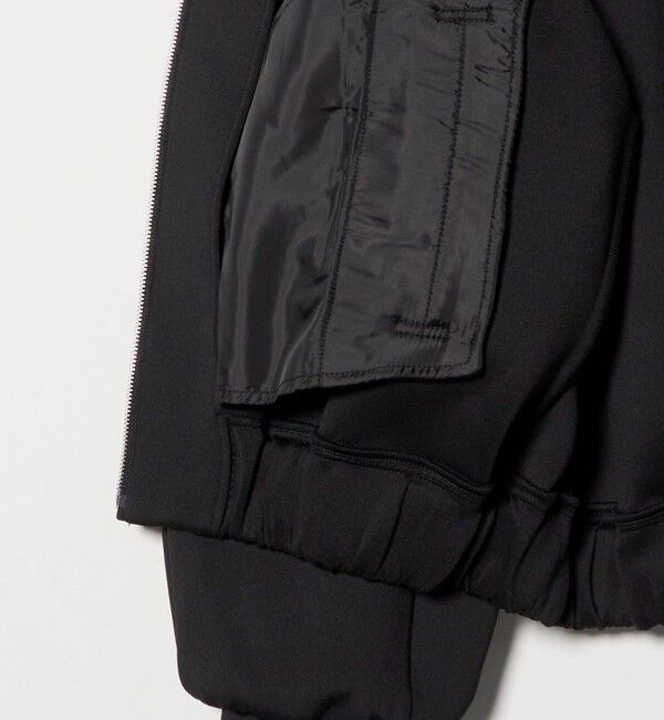 BEAUTY&YOUTH UNITED ARROWS「【WEB限定】ダブルニット ジップスタンドブルゾン ウォッシャブル」|ブルゾン・スタジャン|