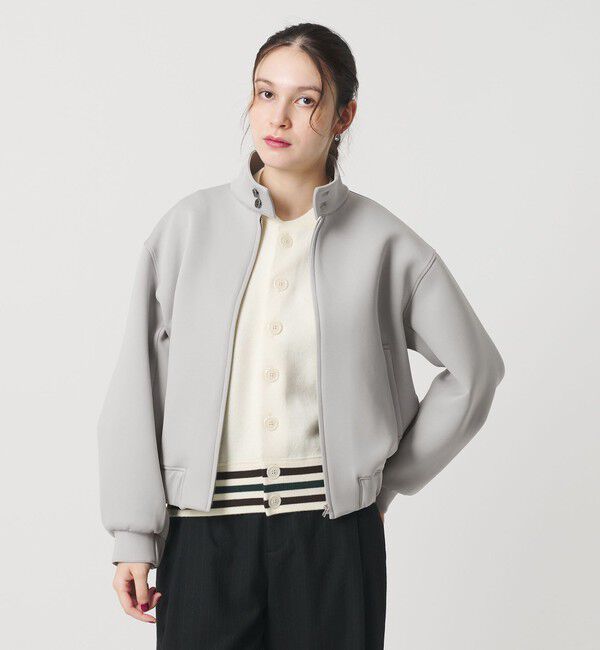 BEAUTY&YOUTH UNITED ARROWS「【WEB限定】ダブルニット ジップスタンドブルゾン ウォッシャブル」|ブルゾン・スタジャン|