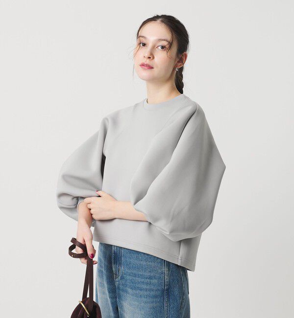 BEAUTY&YOUTH UNITED ARROWS「【WEB限定】ダブルニット ボリュームスリーブプルオーバー」|Tシャツ・カットソー|