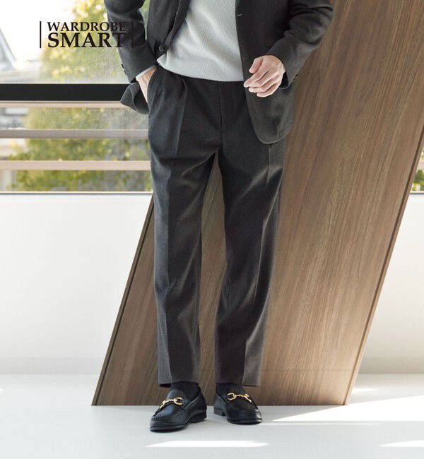 BEAUTY&YOUTH UNITED ARROWS「【WEB限定 WARDROBE SMART】ニットフランネル リラックス セットアップ/ジャケット＆イージーパンツ」|スーツ|