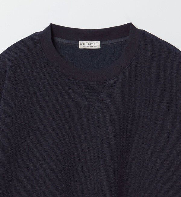 BEAUTY&YOUTH UNITED ARROWS「ウェーブ アゼ ボンディング クルーネック スウェット」|Tシャツ・カットソー|