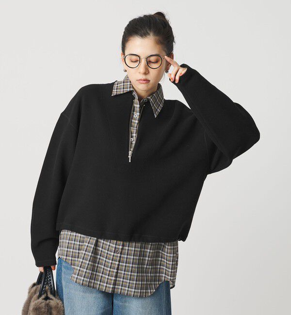 BEAUTY&YOUTH UNITED ARROWS「ダンボール ハーフジップ プルオーバー」|Tシャツ・カットソー|