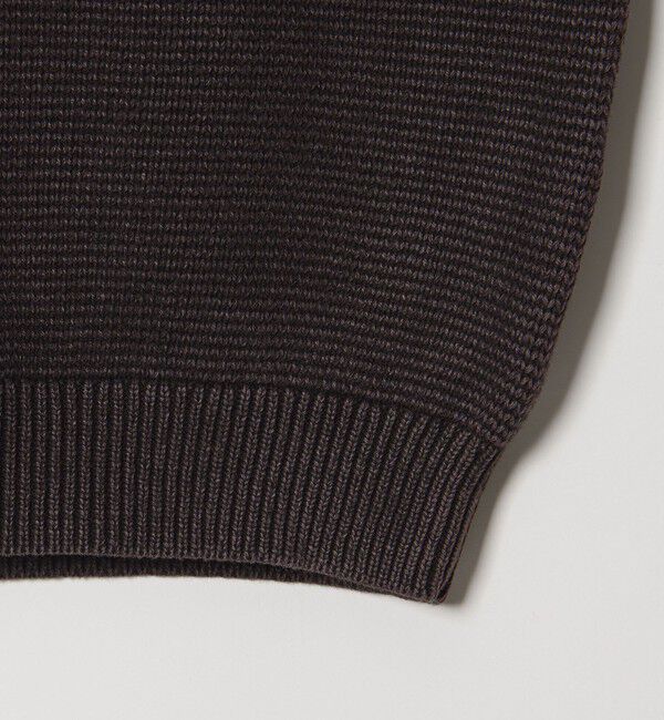BEAUTY&YOUTH UNITED ARROWS「アシッドウォッシュ コットン クルーネック ニット 手洗い可能」|ニット・セーター|