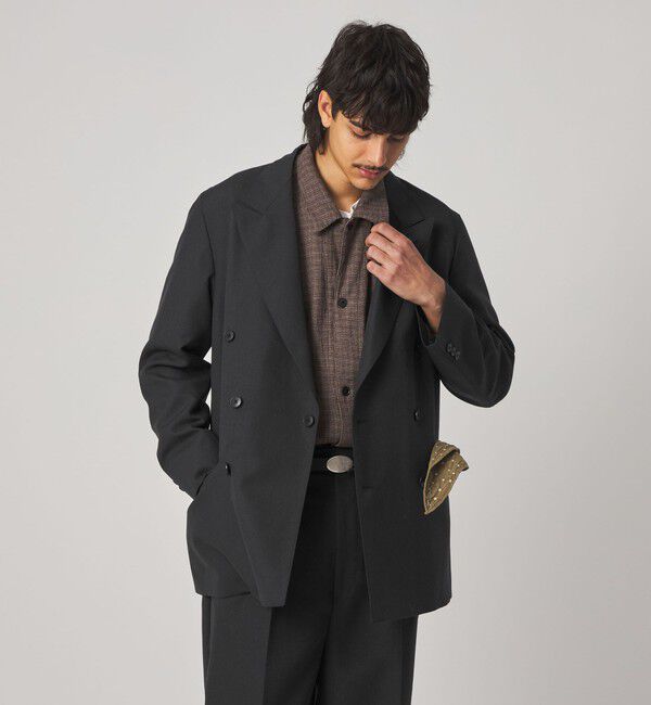 STEVEN ALAN「＜Steven Alan＞ ウール オックスフォード ダブルブレステッド 6B ジャケット」|テーラードジャケット|