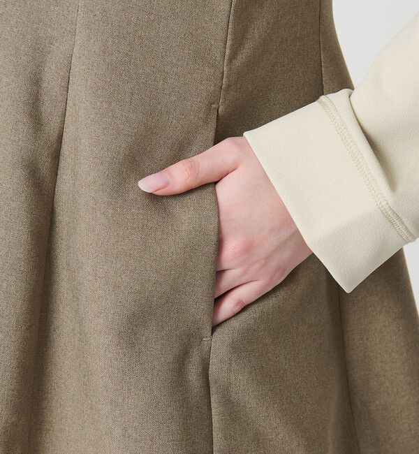 BEAUTY&YOUTH UNITED ARROWS「【WEB限定 Wardrobe DAILY MINIMAL】メランジ ペプラムベスト ウォッシャブル」|ベスト・ジレ|