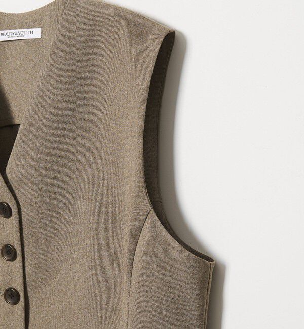 BEAUTY&YOUTH UNITED ARROWS「【WEB限定 Wardrobe DAILY MINIMAL】メランジ ペプラムベスト ウォッシャブル」|ベスト・ジレ|