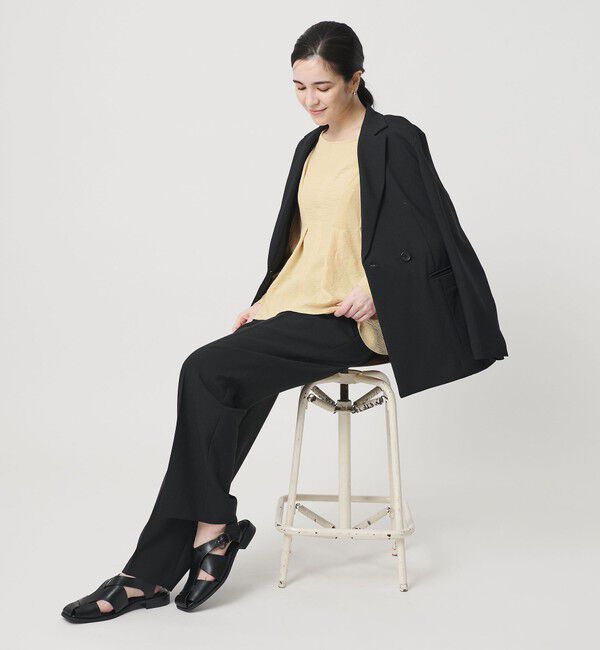 BEAUTY&YOUTH UNITED ARROWS「【WEB限定】ウエストタック ペプラムプルオーバー ウォッシャブル」|Tシャツ・カットソー|