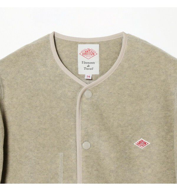 Ray BEAMS 「DANTON / FLEECE COLLARLESS JACKET」|ブルゾン・スタジャン|