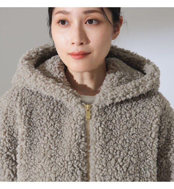 Demi-Luxe BEAMS 「【WEB限定】TATRAS / IPAMA ボア フードジャケット」|ブルゾン・スタジャン|