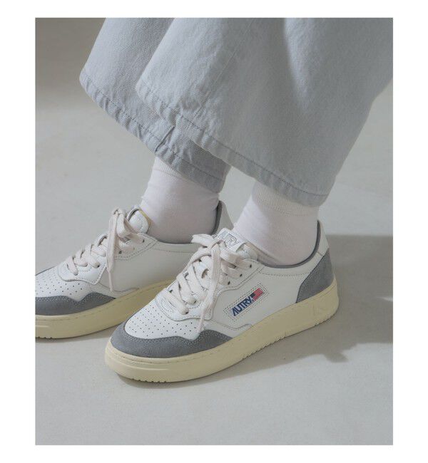 Demi-Luxe BEAMS 「AUTRY / MEDALIST LOW レザースエード コンビ スニーカー」|スニーカー|