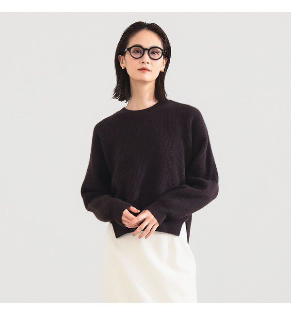 Demi-Luxe BEAMS 「【別注】BATONER / カシミヤフォックス クルーネック ニット」|ニット・セーター|