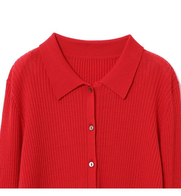 Ray BEAMS 「リブ ポロ カーディガン」|ニット・セーター|