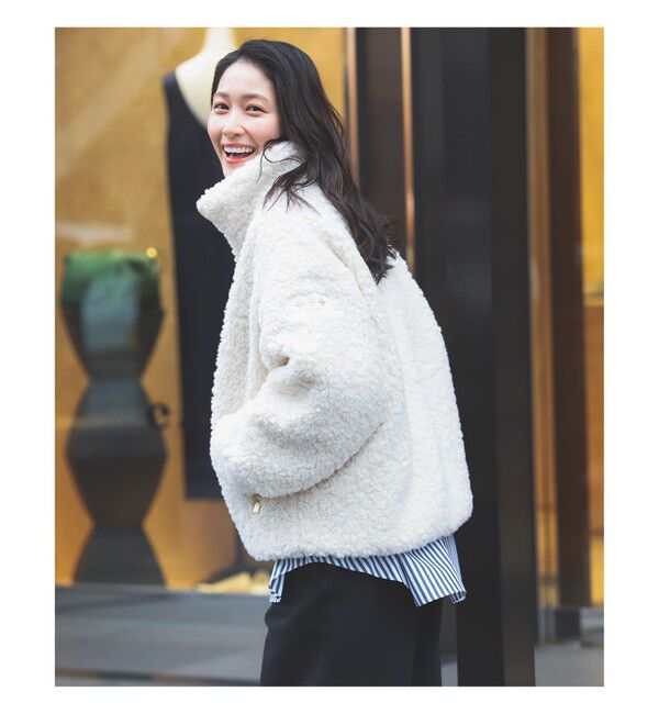 Demi-Luxe BEAMS 「【WEB限定】TATRAS / LUELA ボア ブルゾン」|ブルゾン・スタジャン|