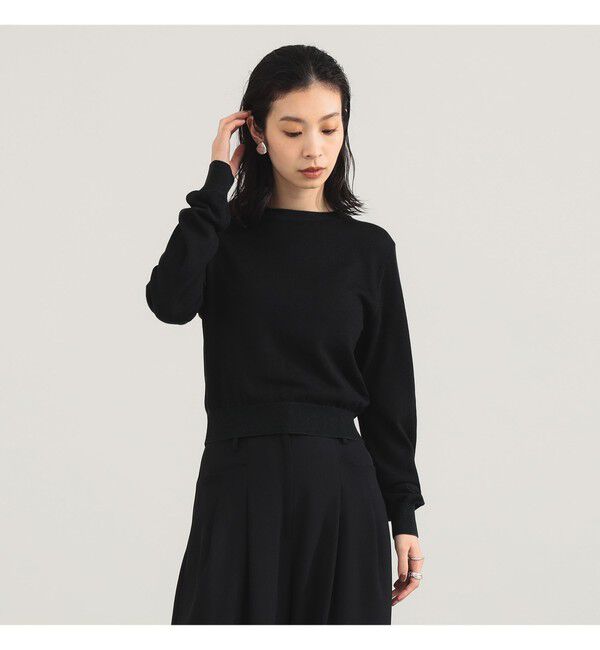 Demi-Luxe BEAMS 「TAN / テンセルウール ロングスリーブ Tシャツ」|ニット・セーター|