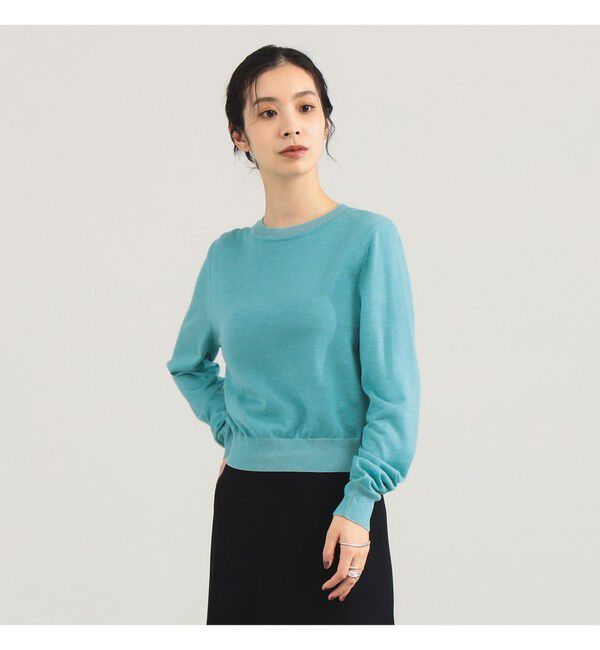 Demi-Luxe BEAMS 「TAN / テンセルウール ロングスリーブ Tシャツ」|ニット・セーター|