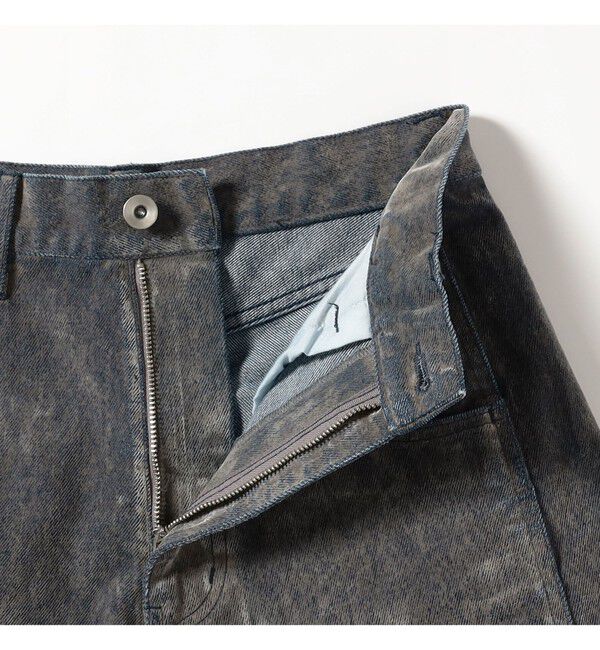 Ray BEAMS 「フロッキー デニム ワイド パンツ」|デニム|