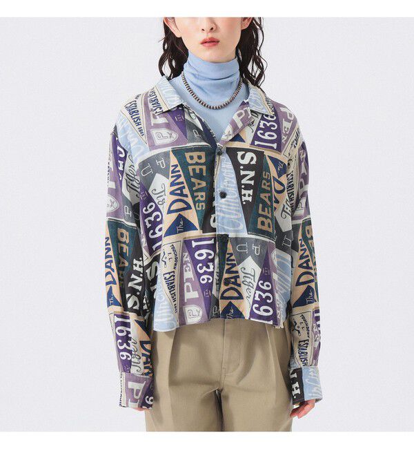 BEAMSBOY「ペナント プリント シャツ」|シャツ・ブラウス|