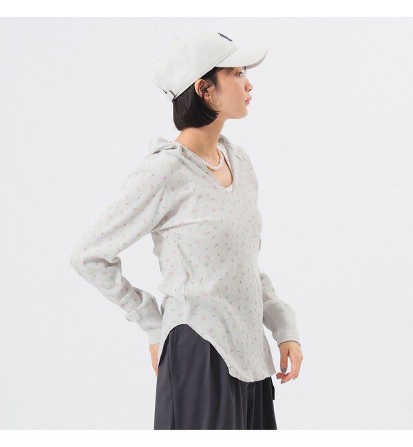 BEAMSBOY「フラワー サーマル パーカー」|Tシャツ・カットソー|