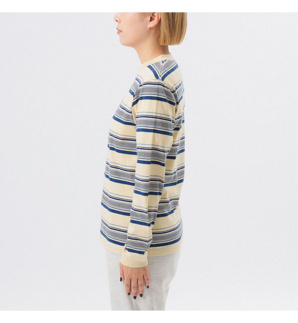 BEAMSBOY「ボーイ エンブロイダリー ボーダー ロングスリーブ Tシャツ」|Tシャツ・カットソー|