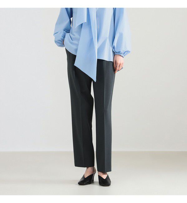 Demi-Luxe BEAMS 「トロピカル 1タック パンツ」|チノ|CHARCOAL GREY