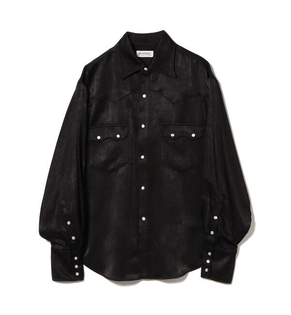 BEAMSBOY「サテン ウエスタン シャツ」|シャツ・ブラウス|