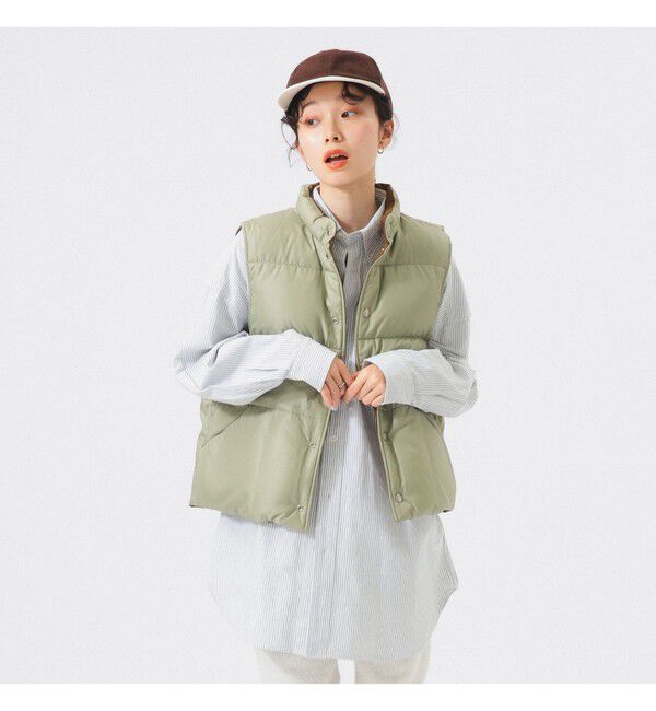 BEAMSBOY「リバーシブル ダウン ベスト」|ベスト・ジレ|