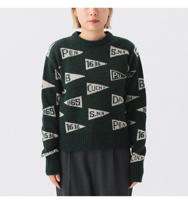 BEAMSBOY「ペナント ニット プルオーバー」|ニット・セーター|