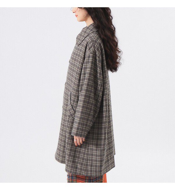BEAMSBOY「ガンクラブ チェック コート」|ダッフルコート|