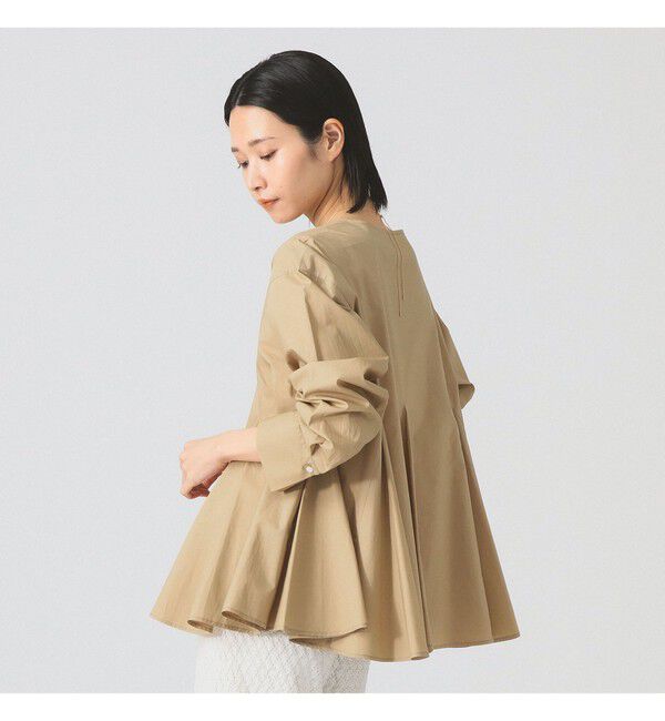 Ray BEAMS 「キーネック フレア ブラウス」|シャツ・ブラウス|