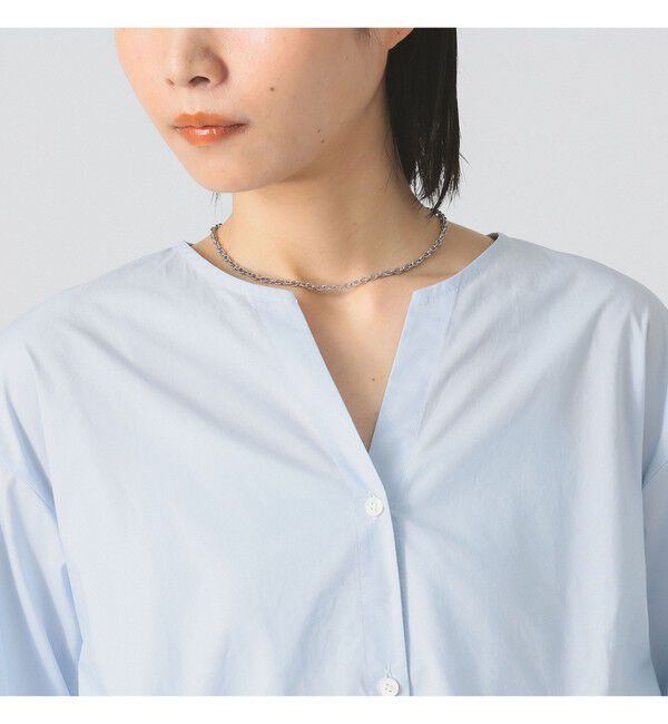 Ray BEAMS 「キーネック フレア ブラウス」|シャツ・ブラウス|