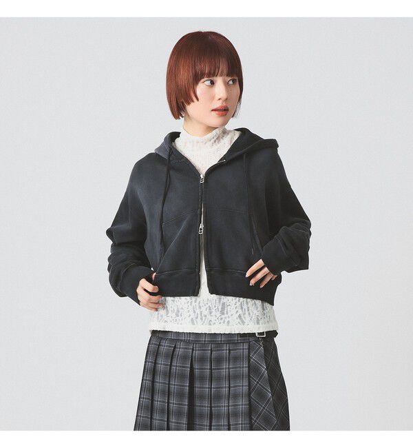 Ray BEAMS 「スウェット ジップ フーディー」|Tシャツ・カットソー|CHARCOAL