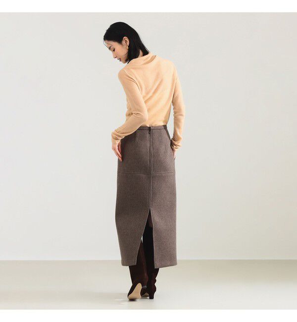 Demi-Luxe BEAMS 「AK+1 / 片畦 アシメトリーネック プルオーバー」|ニット・セーター|