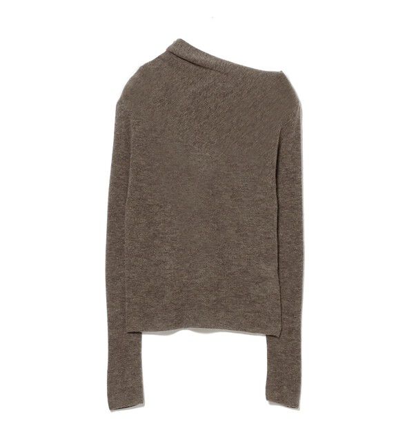 Demi-Luxe BEAMS 「AK+1 / 片畦 アシメトリーネック プルオーバー」|ニット・セーター|