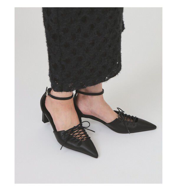 Ray BEAMS 「RBS / レースアップ パンプス」|パンプス|BLACK
