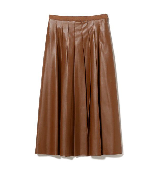 Demi-Luxe BEAMS 「フェイクレザー プリーツスカート」|スカート|