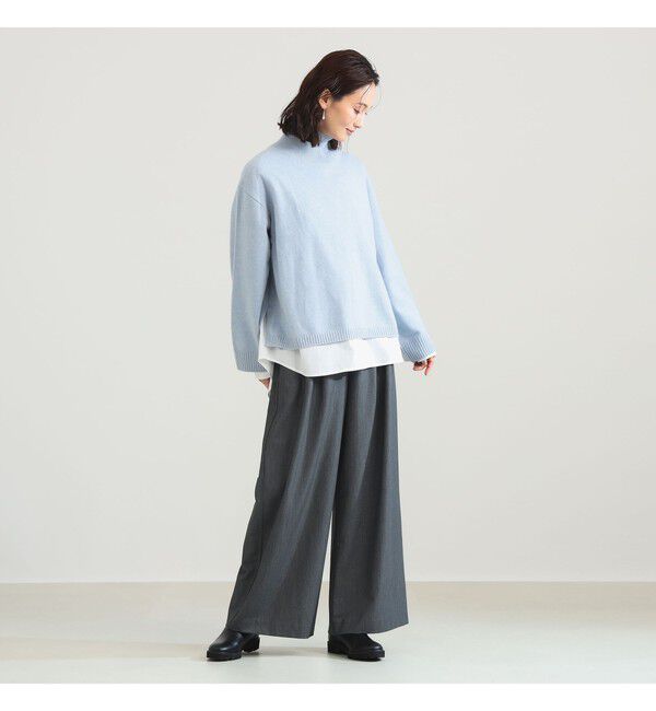 Demi-Luxe BEAMS 「ウール ナイロン ハイネック ニット」|ニット・セーター|