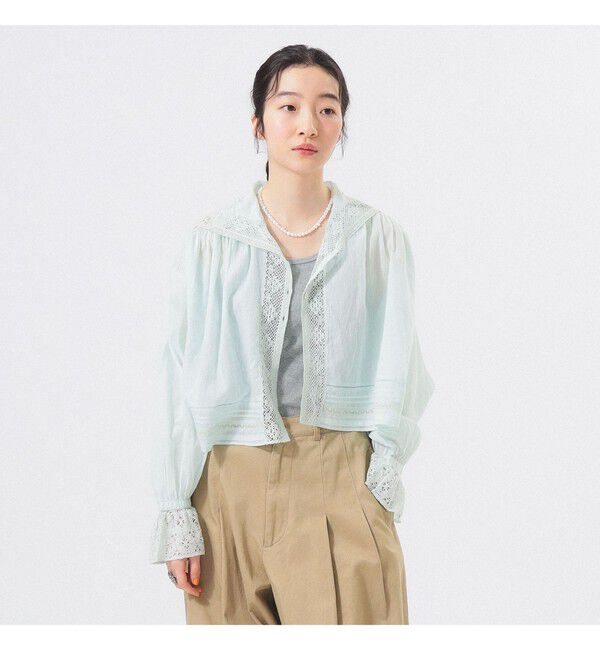 BEAMSBOY「ヴィンテージ レース ブラウス」|シャツ・ブラウス|