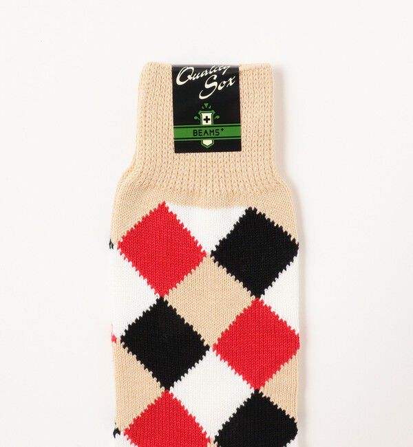 BEAMS PLUS「BEAMS PLUS / ダイヤモンド柄 ソックス」|ソックス|