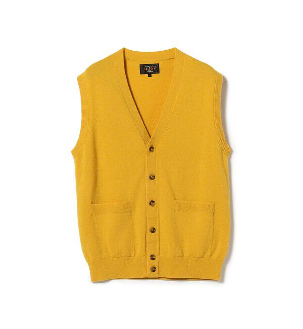 BEAMS PLUS「BEAMS PLUS / Button Knit Vest Solid」|ニット・セーター|