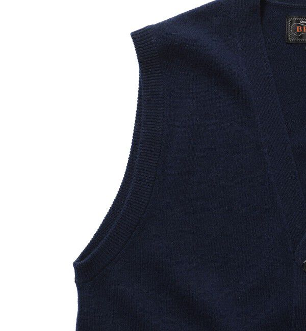 BEAMS PLUS「BEAMS PLUS / Button Knit Vest Solid」|ニット・セーター|