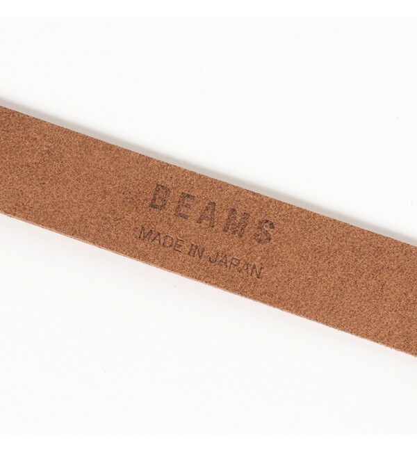 BEAMS「レザー スクエアバックル ベルト」|ベルト|