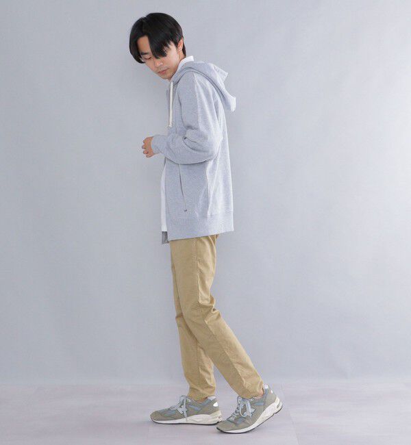 SHIPS「【WEB限定】SHIPS: マイクロ SHIPS 刺繍 ロゴ 裏毛 スウェット ジップ パーカー」|パーカー|